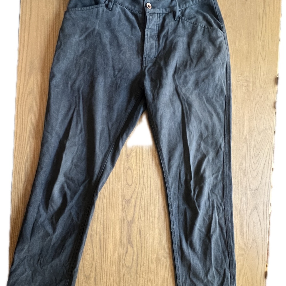 Taylor Stitch Charcoal Chipped Canvas Camp Pants